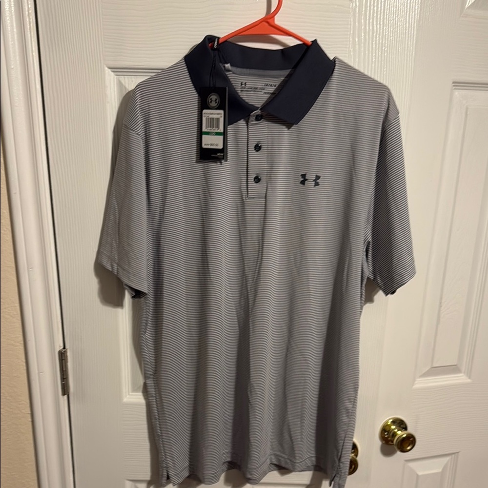 Under Armour Men's Gray Polo Shirt